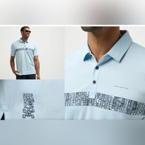 Travis Mathew Sky Blue Polo Shirt